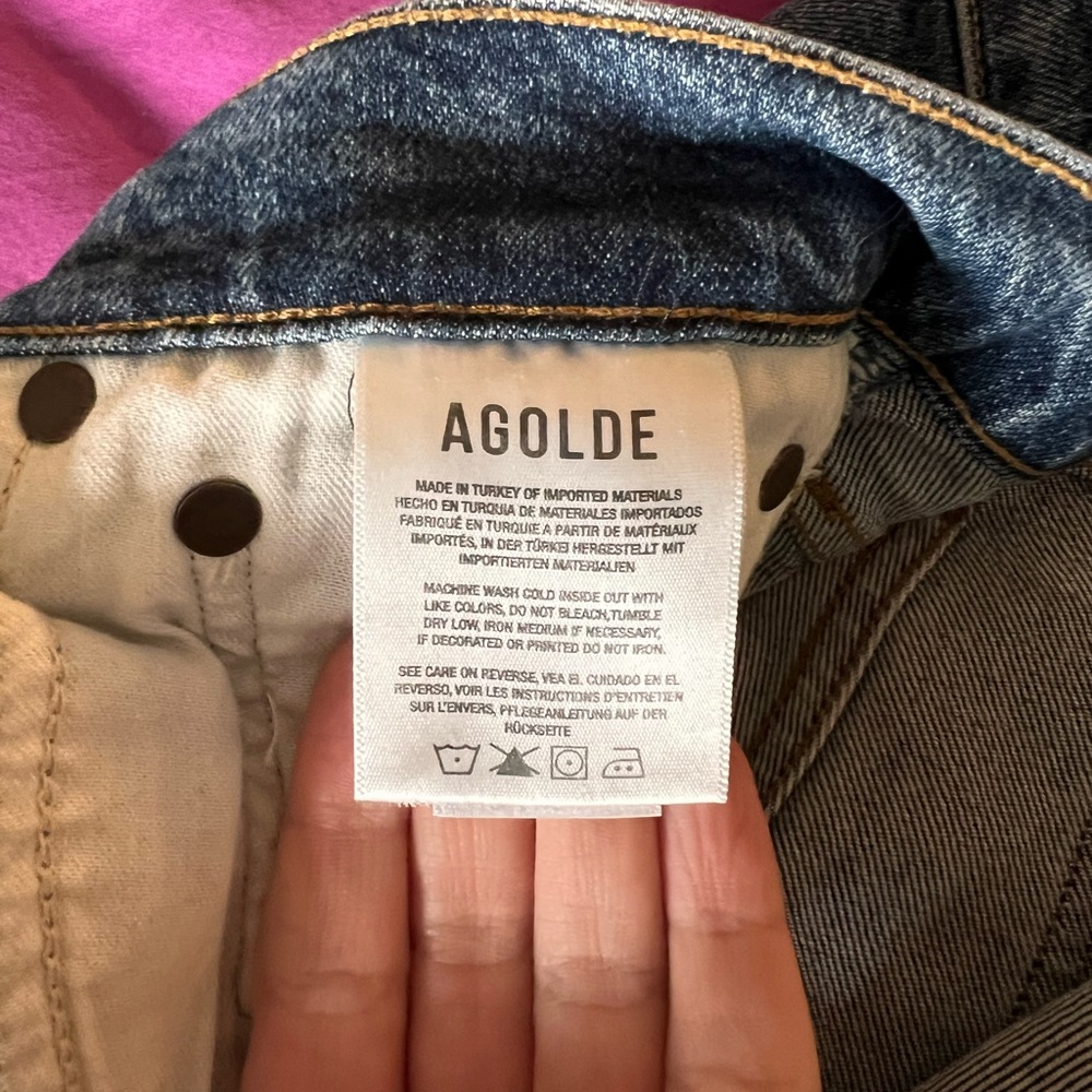 Agolde Riley High Rise Jeans Sz 29 - Picture 5 of 7
